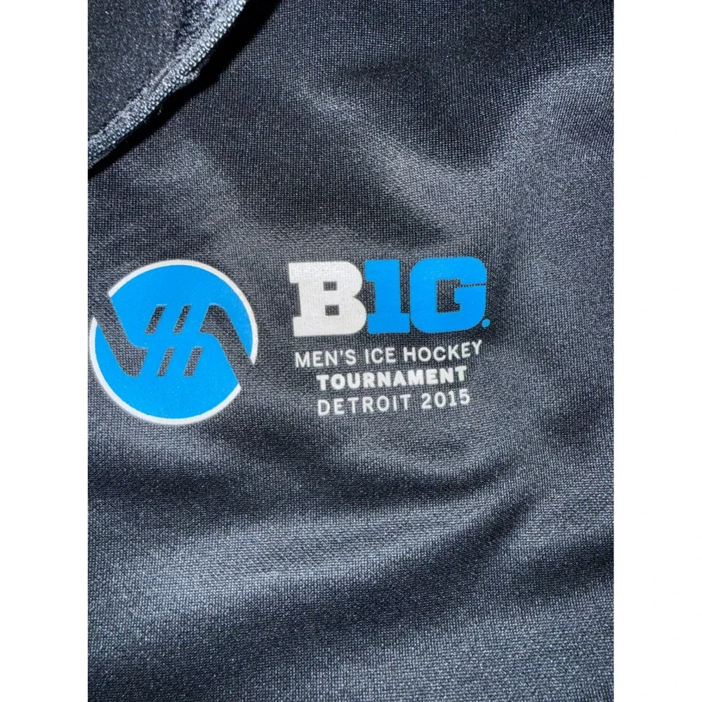 Nike Therma-FIT 1/4 Zip Pullover‎ Mens XXL Black Big Ten Hockey Detroit 2015